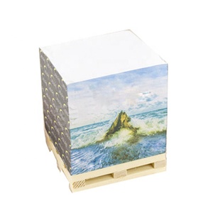 OUV Custom Promotion 3D <strong>Memo</strong> Paper <strong>Block</strong> <strong>Sticky</strong> <strong>Note</strong> <strong>With</strong> Wooden Pallet - Product Image 1
