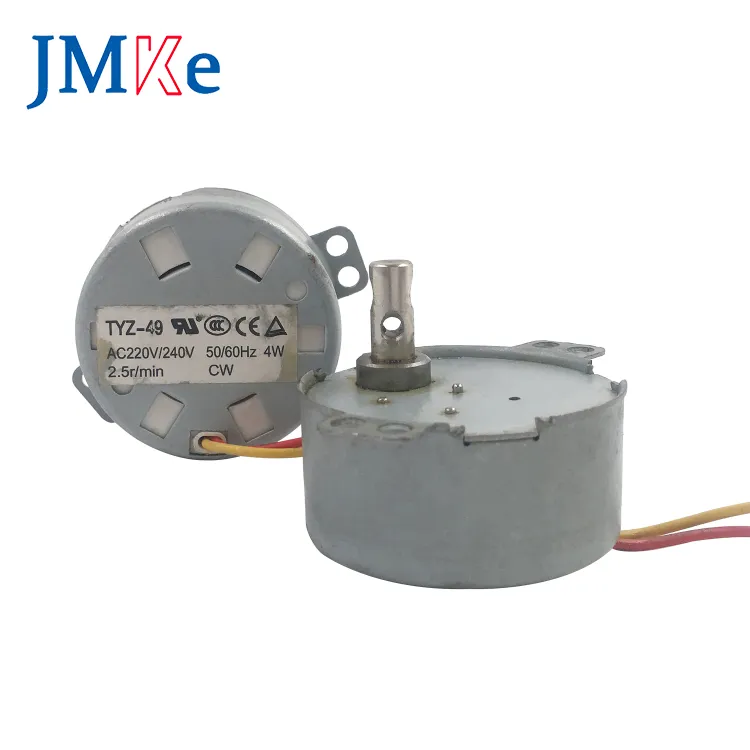 JMKE 좋은 품질 산업 49TYZ AC 동기 모터 220V Ty49 AC 모터 마이크로 모터 사용자 정의 브러시 스위치 꺼림