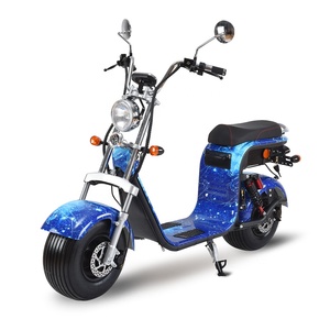 Ücretsiz Kargo Büyük tekerlekli elektrikli Scooter Hızlı Teslimat Avrupa Ülkeleri Citycoco <span class=keywords><strong>EEC</strong></span> 1500 W 20Ah Elektrikli Büyük Scooter