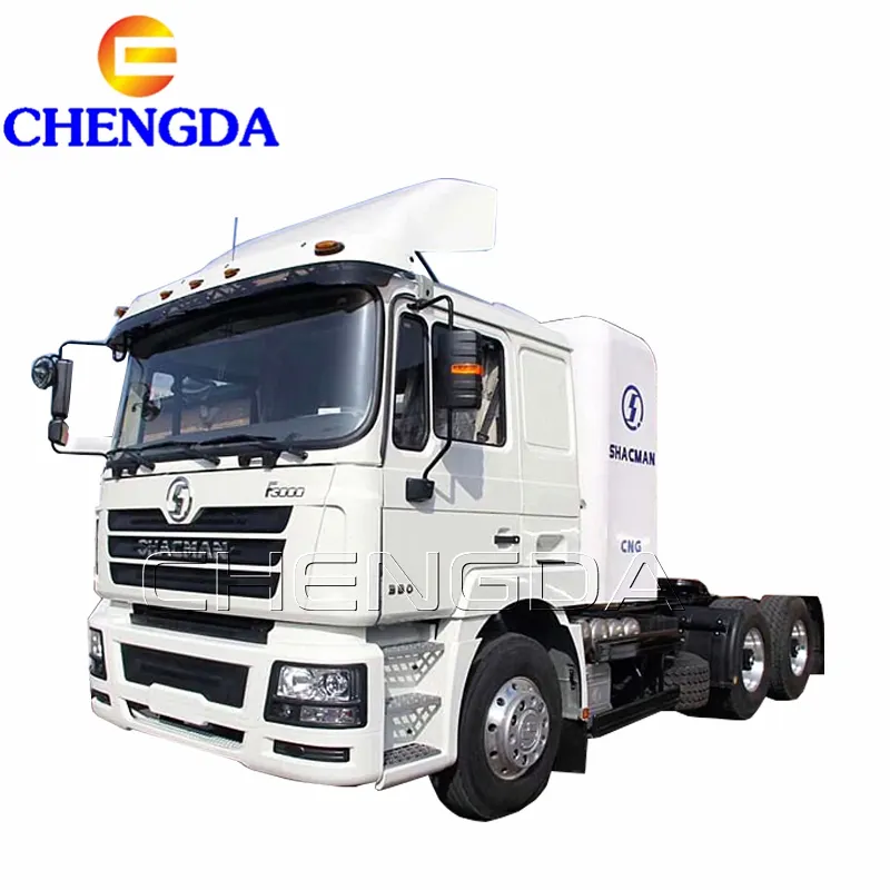 SHACMAN F3000 40ตัน LNG CNG รถบรรทุกแทรคเตอร์