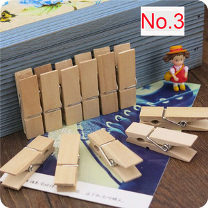 Hot Bán tự nhiên bằng gỗ PEG kẹp quần áo một số kích thước bằng gỗ Clips - Product Image 4