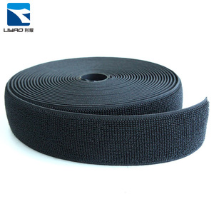 Venta de fábrica Correas de nailon elásticas Estiramiento ajustable con hebilla de plástico negro Hebillas de correas de gancho bordadas - Product Image 3