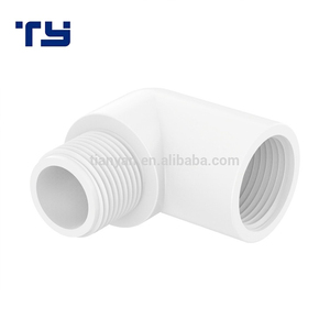 中国の良いメーカーhdpePVCパイプ継手ゴム継手90度オス & メスエルボー - Product Image 1