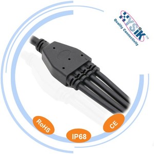 1 <strong>Input</strong> 2.3.4.5.<strong>Outputs</strong> IP68 Wire Splitter Y Electrical <strong>Connector</strong> - Product Image 4