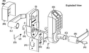 Intelligente Fingerprint Türschloss Mit Touch Codes und Mechanischen Tasten Funktionen Für USA Markt