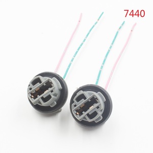 7440หลอดไฟเบรค <span class=keywords><strong>LED</strong></span> T20 7440ตัวยึดปลั๊กแบบหางหมูสำหรับรถยนต์7443 7440เต้ารับไฟท้าย <span class=keywords><strong>LED</strong></span> <span class=keywords><strong>7444</strong></span>