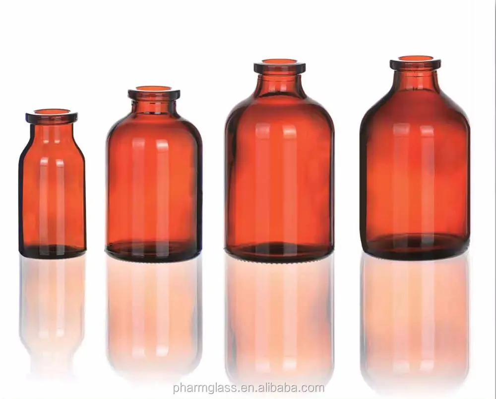 Shandong farmacéutica borosilicato de vidrio moldeado de 100ml para la botella de inyección