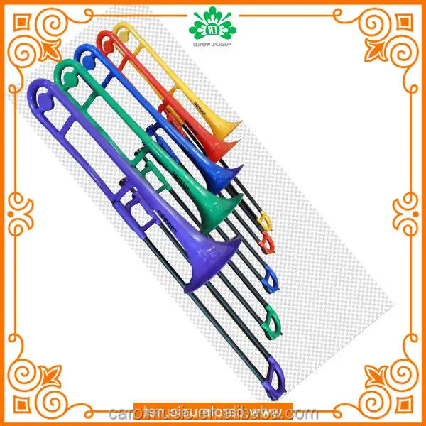 TB035 Plastic Colorful Trombone