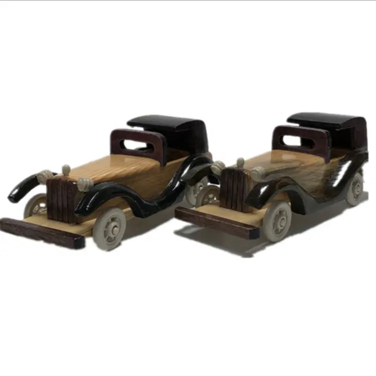 Wholesale Natural Wooden Car Craft For Home Decoration