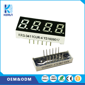 Common Cathode/anode Free Sample 7 <strong>Segment</strong> Led <strong>Clock</strong> <strong>Display</strong> 4 Digit 0.56 Inch 5461bs Red Led <strong>Clock</strong> Parts - Product Image 2