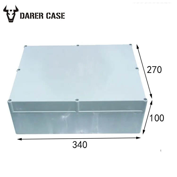 DE296-caja de conexiones impermeable de plástico pvc para exteriores, 340x270x100mm, para electrónica