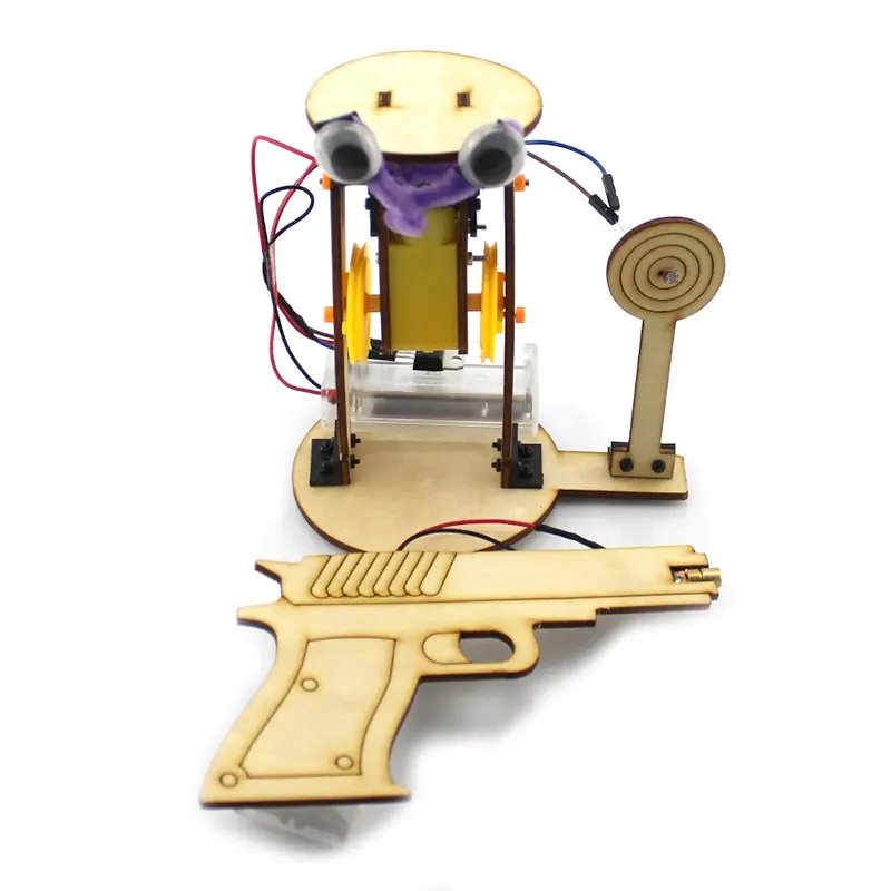 Детская Самосборная игрушка «сделай сам», лазерный пистолет-монстр для стрельбы