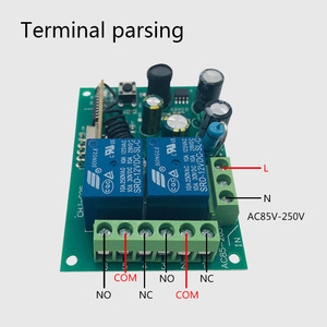Ricevitore telecomandato senza fili universale 433Mhz per trasmettitore e ricevitore rc a codice fisso e Rolling code - Product Image 4