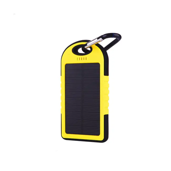 Universal Solar Power Bank Waterproof Solar Charger 5000 2600mah Sun Energy Solar Panel BatteryとKeychain