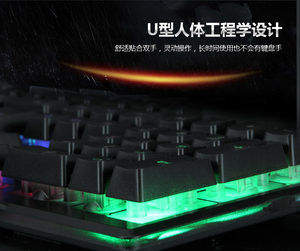 Preto e branco abs plástico com fio iluminado gaming teclado e <span class=keywords><strong>mouse</strong></span> gamer <span class=keywords><strong>combo</strong></span>