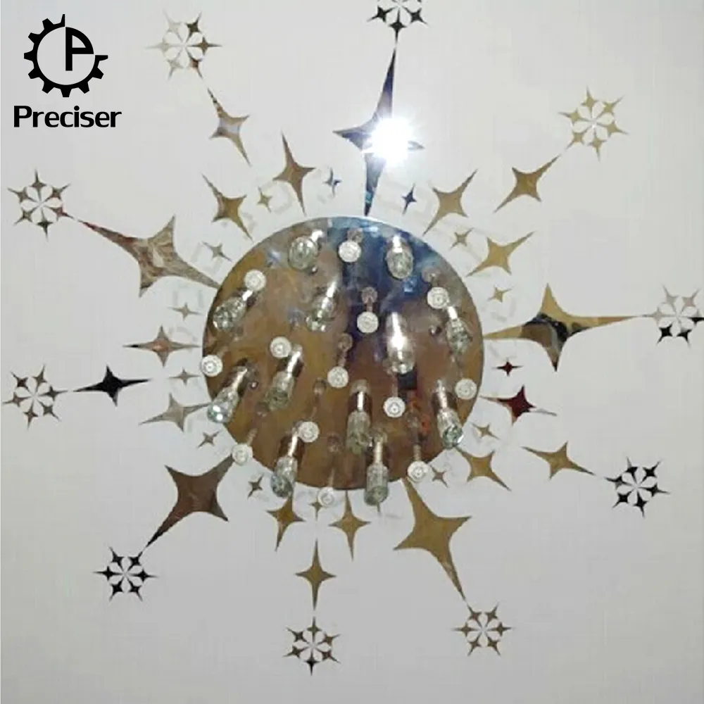 Preciser Estrelas Espelho Acrílico Cristal 3d Adesivos de Parede Para Quarto de Crianças