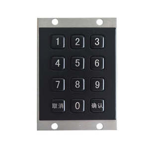 Teclado numérico USB a prueba de agua para control de acceso Teclado de metal y membrana para aplicaciones de cajero automático y quiosco - Product Image 5