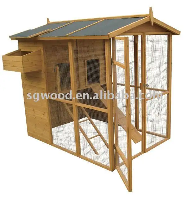 HEN HOUSE COOP With Build-in Large Run Pet Cages, Carriers & Houses