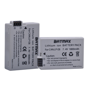 LP-E8 Bateria LP-E8 Lp E8 Canon için pil 550D 600D 650D 700D X4 X5 X6i X7i T2i T3i T4i T5i DSLR kamera 0.11