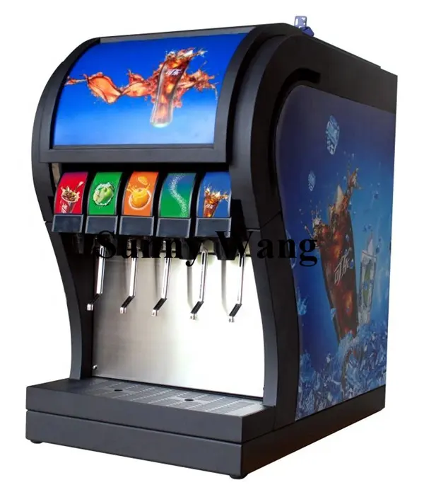 Máquina dispensadora de bebidas de refrescos de buen rendimiento, máquina de fuente de Cola, OEM