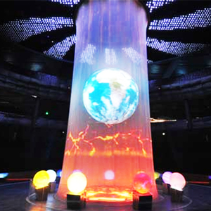 New Product Holographic Extra Large Rear Transparent Projector Net Mesh for Stage Use <strong>Curved</strong> <strong>Fixed</strong> <strong>Frame</strong> Projection <strong>Screen</strong> - Product Image 1