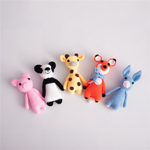 แฮนด์เมดตุ๊กตาสัตว์ amigurumi ถักโครเชต์ของเล่นที่ปลอดภัยยัดไส้ด้วยผ้าฝ้าย PP - Product Image 1