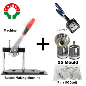 安全ピンボタンバッジラウンド25mmDIY金属製