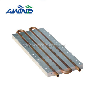 1.5kw液体コールドチラープレート液冷LEDヒートシンク工業用給湯器ラジエーターtubo de cobre para intercambiador