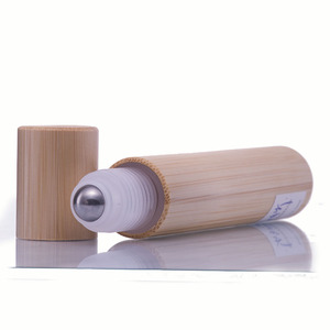 Cosmetic 5ml 10ml 15ml 20ml Bamboo <strong>Perfume</strong> Roll on Bottle with Plastic Ball - Product Image 1