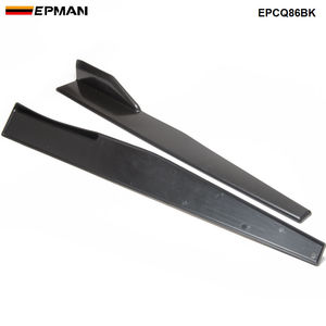 EPMAN רכב אוניברסלי שחור צד חצאית רוקר מפצלים כנפי כנף כנף מפזר EPCQ86BK