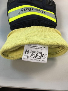 מכירת מפעל [מכירות] 3D כפפה לחימה כפפה עם רצועה רפלקטיבי/en 659 [מוצר invenotory]-בטיחות כפפת בטיחות 7886