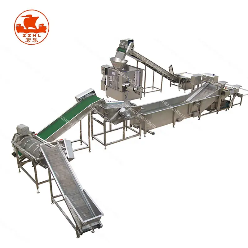 sweet canned corn snack production line Sweet Corn Cleaning Packing Processing Steam Boiling Machine