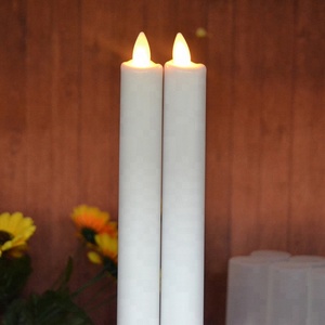 2 חבילה 8 סנטימטרים שנהב אמיתי שעוות led חשמלי מרחוק שליטה להתחדד נרות