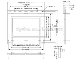 128*64 12864 grafica LCM a buon mercato modulo Display LCD