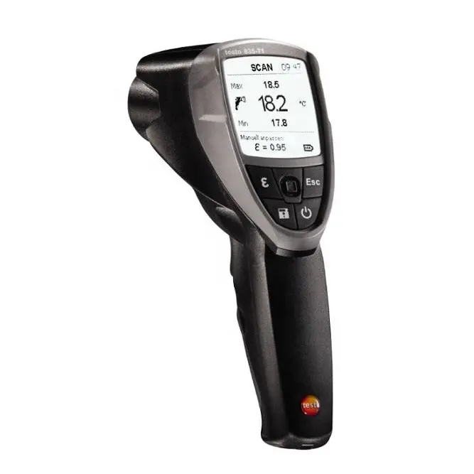 4-نقطة ليزر testo 835-T1 الرقمية الأشعة تحت الحمراء ميزان حرارة بالأشعة تحت الحمراء بندقية جزء لا. 0560 8351