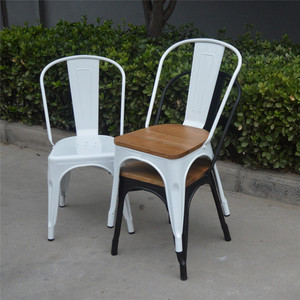 French Classic Style Canteen Metal Hotel <strong>Desk</strong> Dinning Chair Dining <strong>Parson</strong> Chair - Product Image 6