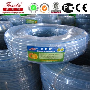 灌溉用柔性PVC纤维增强编织花园水管价格