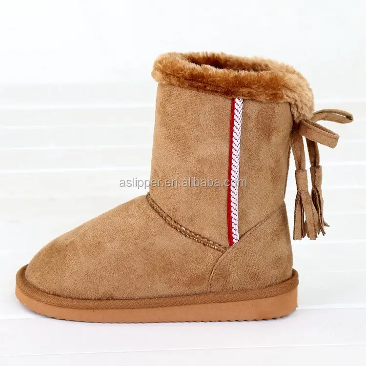 Pretty fur tassel snow botines para mujer 2014