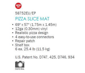 INTEX 58752 inflable rebanada de pizza de deportes de agua productos piscina flotante mat - Product Image 6