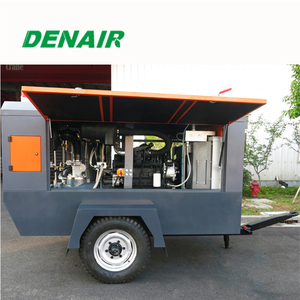 Dizel Tahrikli Mobil Taşınabilir Vidalı hava kompresörü 375 cfm 120 psi Fiyat