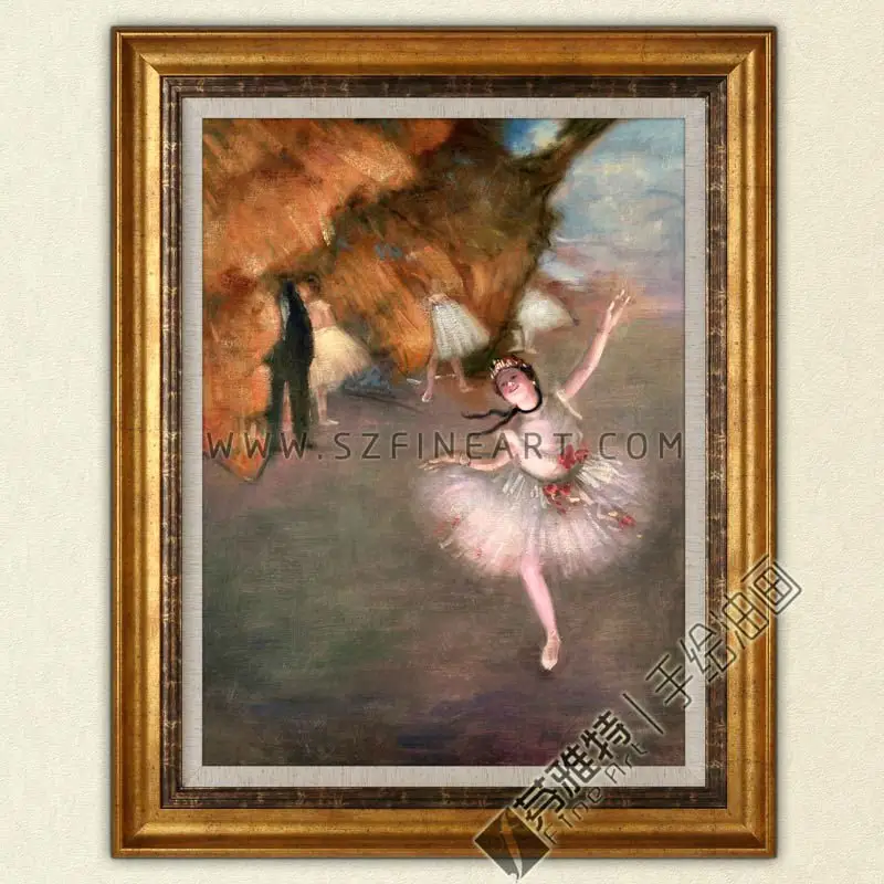 Ballerino di danza classica, 100% Handmade Pittura A Olio Su Tela Riproduzione di Edgar Degas