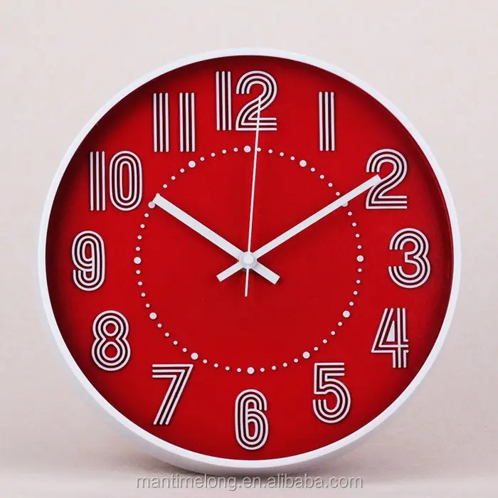 Relógio de quartzo criativo 3d, balança digital, relógio de parede em plástico, relógio de parede silencioso
