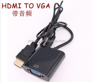Cable adaptador macho HDTV a VGA hembra, convertidor HDTV a vga con audio, 1080P