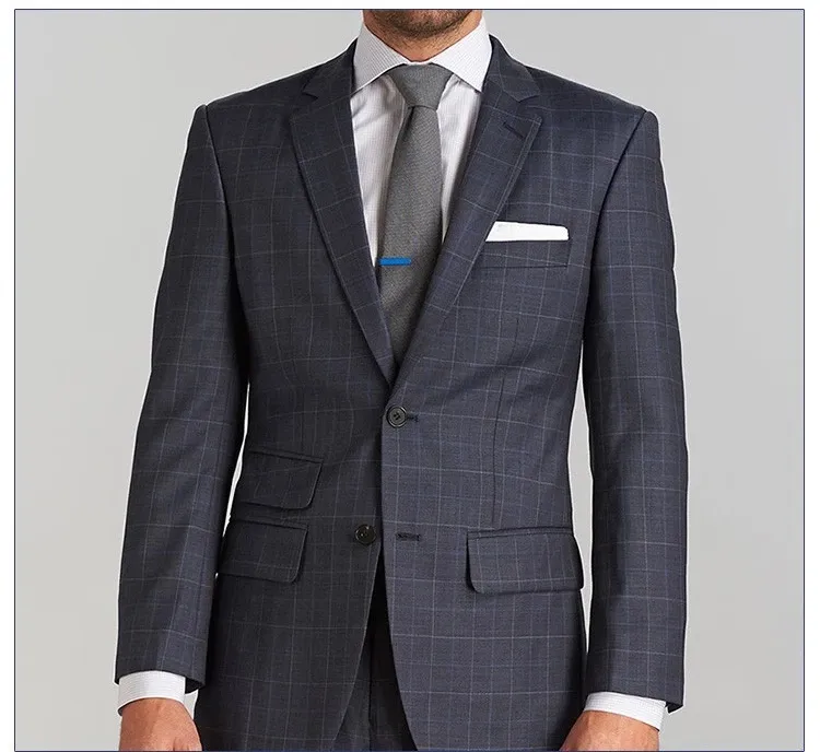 New Fashion Light Blue Coat Pant Men Suit ultimo Design Coat Pant Men Suit