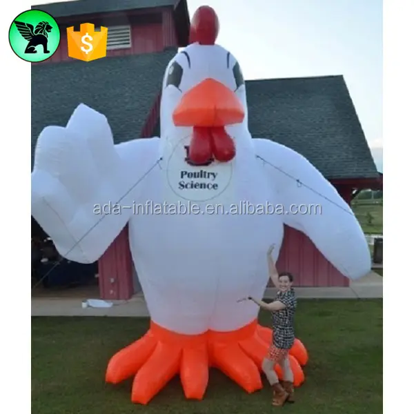 Animal de pollo inflable para publicidad, figura gigante de dibujos animados, modelo A2109
