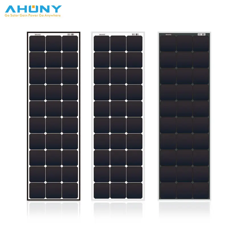 تصميم مخصص نحيف ، جودة عالية ، واط لتجار التجزئة بالطاقة الشمسية مع خلية شمسية أحادية البلورية عالية