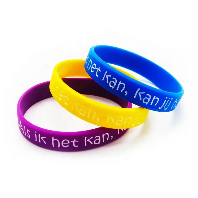 Custom sports rubber silicone bracelets men make your own logo rubber wristbands