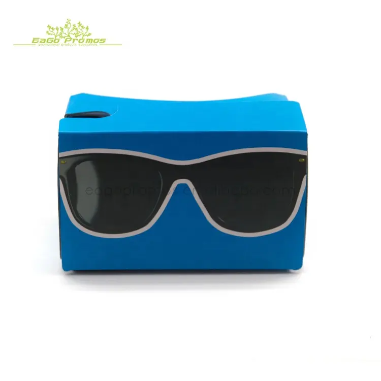 2024 2025 Hot Selling DIY 3D Google Cardboard box 3d Virtual Reality Glasses with Customized Print