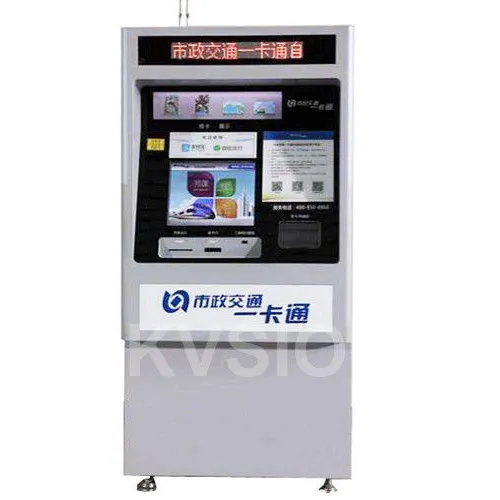 Máquina Expendedora de recibos de pago en efectivo, autoservicio con receptor de billetes y dispensador para estación de tren de metro y autobús