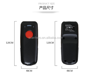 Scanhero Pocket Wireless Bluetooth Barcode Scanner Láser Lector portátil Luz roja CCD Escáner de código de barras para IOS Android Windows - Product Image 4